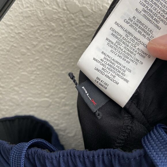 Ralph Lauren RLX Joggers Performance Men’s Large Navy Blue Vented - Picture 9 of 11